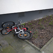 Fahrräder in Grünanlage (1)